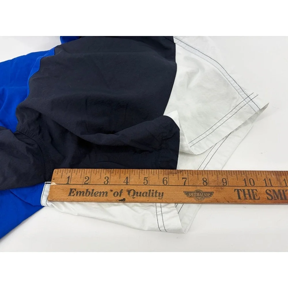 Tommy Hilfiger Mesh-Lined Contrast Stitch Swim Trunks, Men's Size Large
